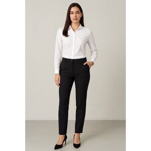 Classic Black Straight Leg Women's Pants
